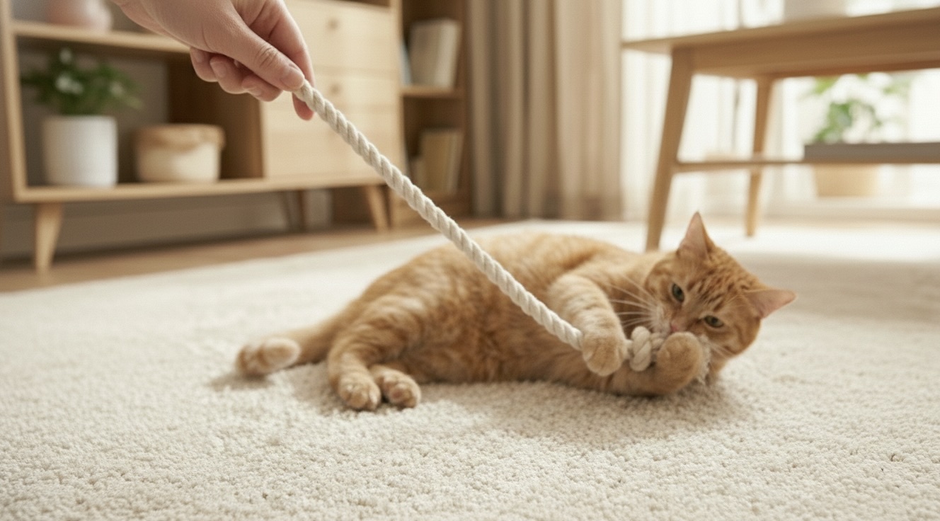 ねこちゃんと遊ぶ時間